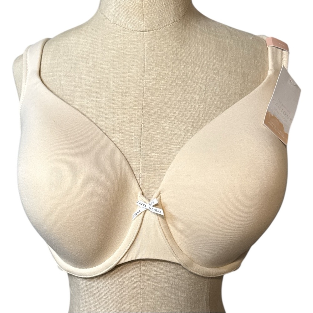 Cacique Lane Bryant Bra 42C Nude Lightly Lined Full Coverage NWT